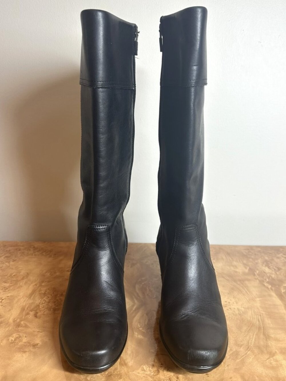 Dansko Black Leather Mid-Calf Boots Women's EU 38 US 7.5-8 Side Zip Comfort - Picture 2 of 8